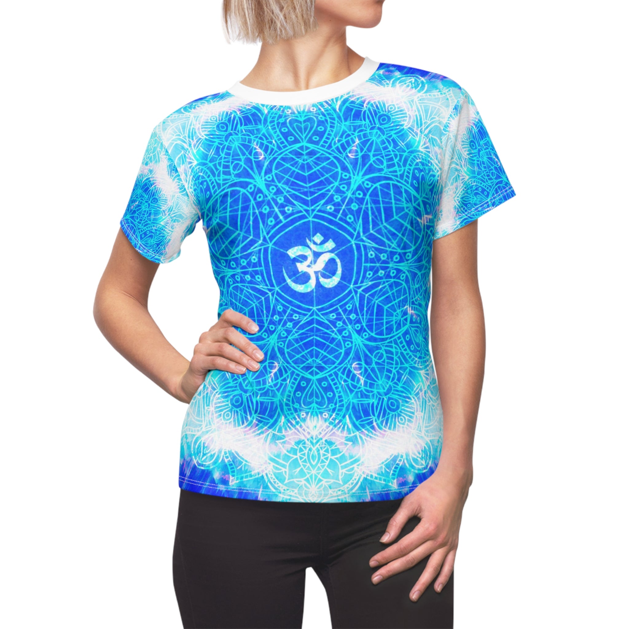 Amen Jin's Blue Sun Om Meditations Women's Tee