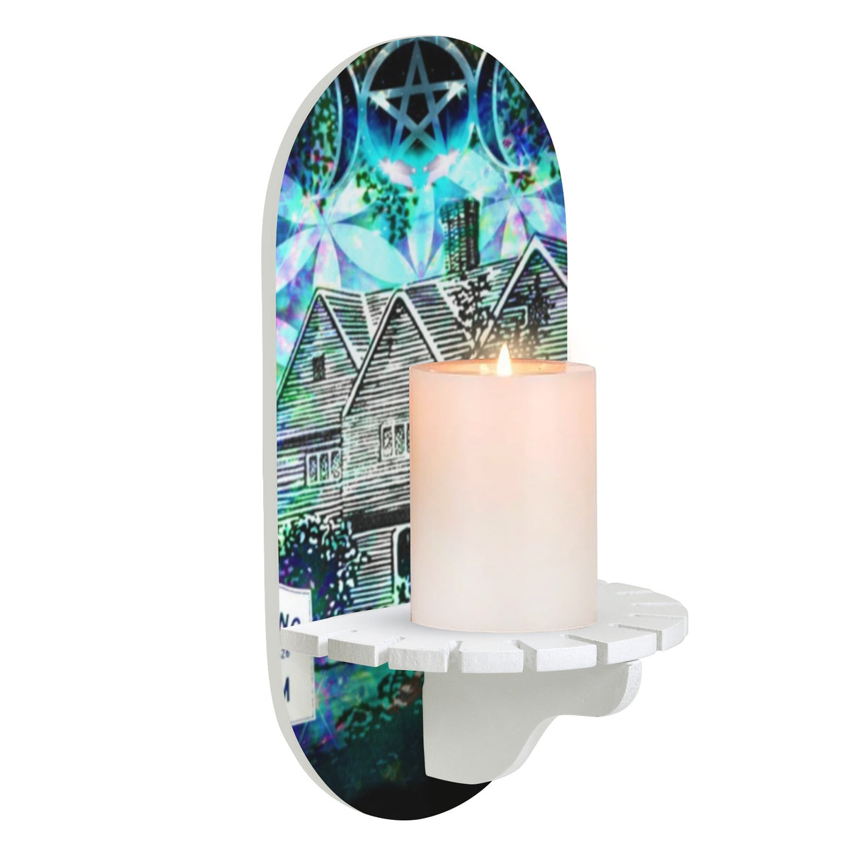 Katerina's Now & Forever Salem Witch Meditations Wall Mounted Candle Holder | Ships from USA