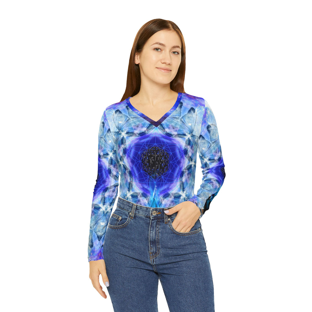 Amen Jin's Kingdom of the Moon Metamorphosis Meditations Long Sleeve V-neck