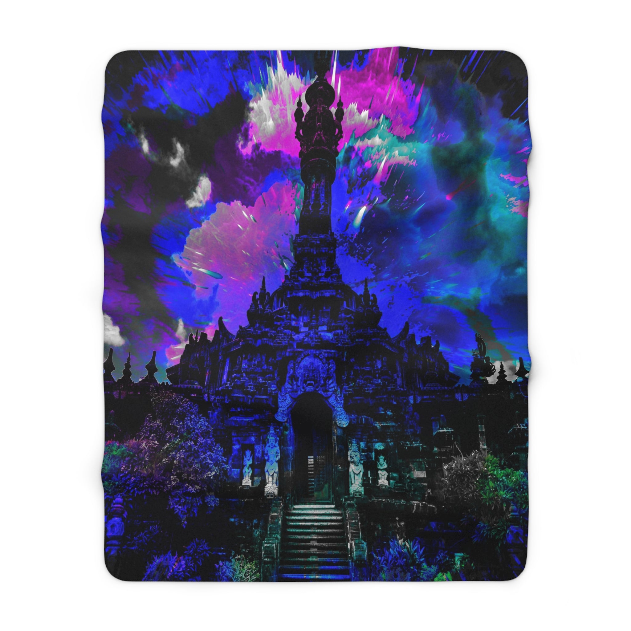 Creation's Balinese Desires Sherpa Fleece Blanket