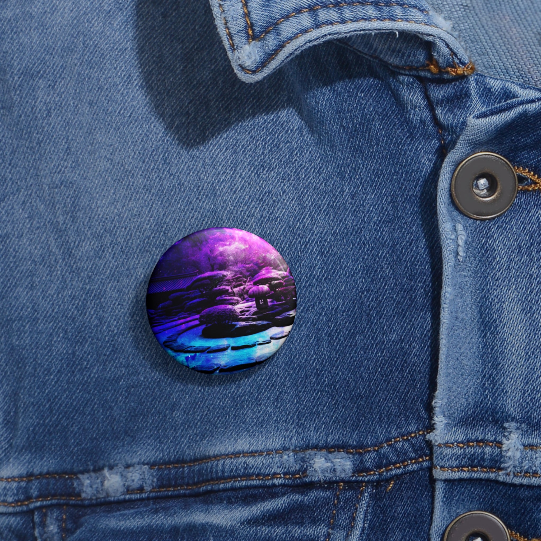 Creation's Heaven Tranquil Garden Dreams Pin Buttons