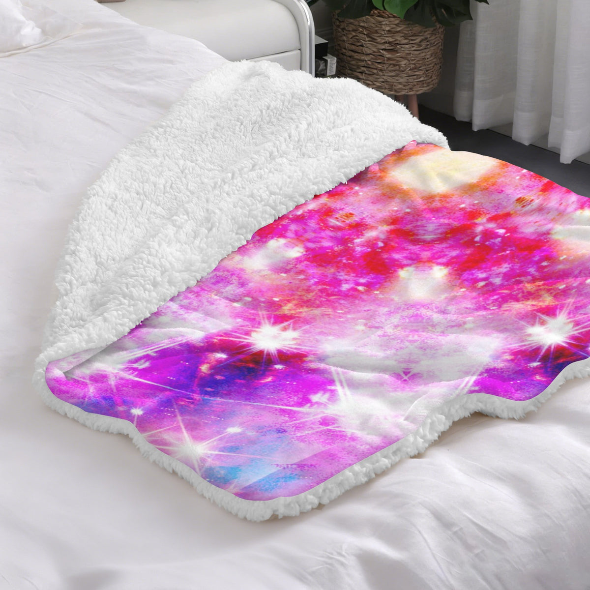 Katerina's Dreams of Angels Desires Sherpa Fleece Blanket 30" x 40" | Ships from USA