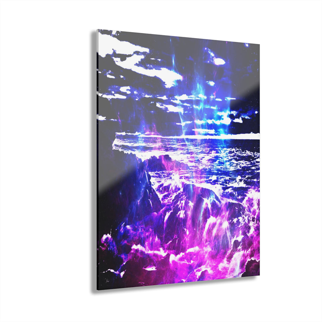 Amethyst Cosmic Falls Dreams Acrylic Prints (French Cleat Hanging)