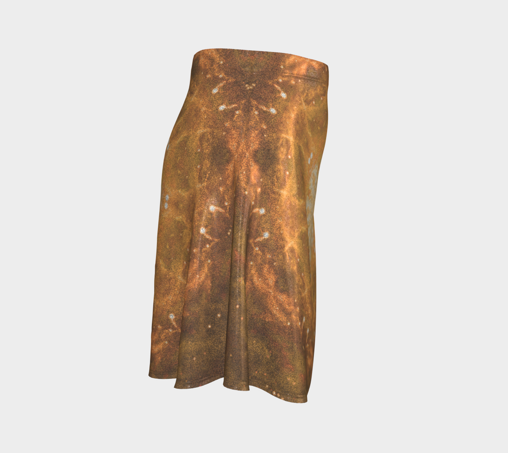Katerina's Golden Moment Desires Flare Skirt