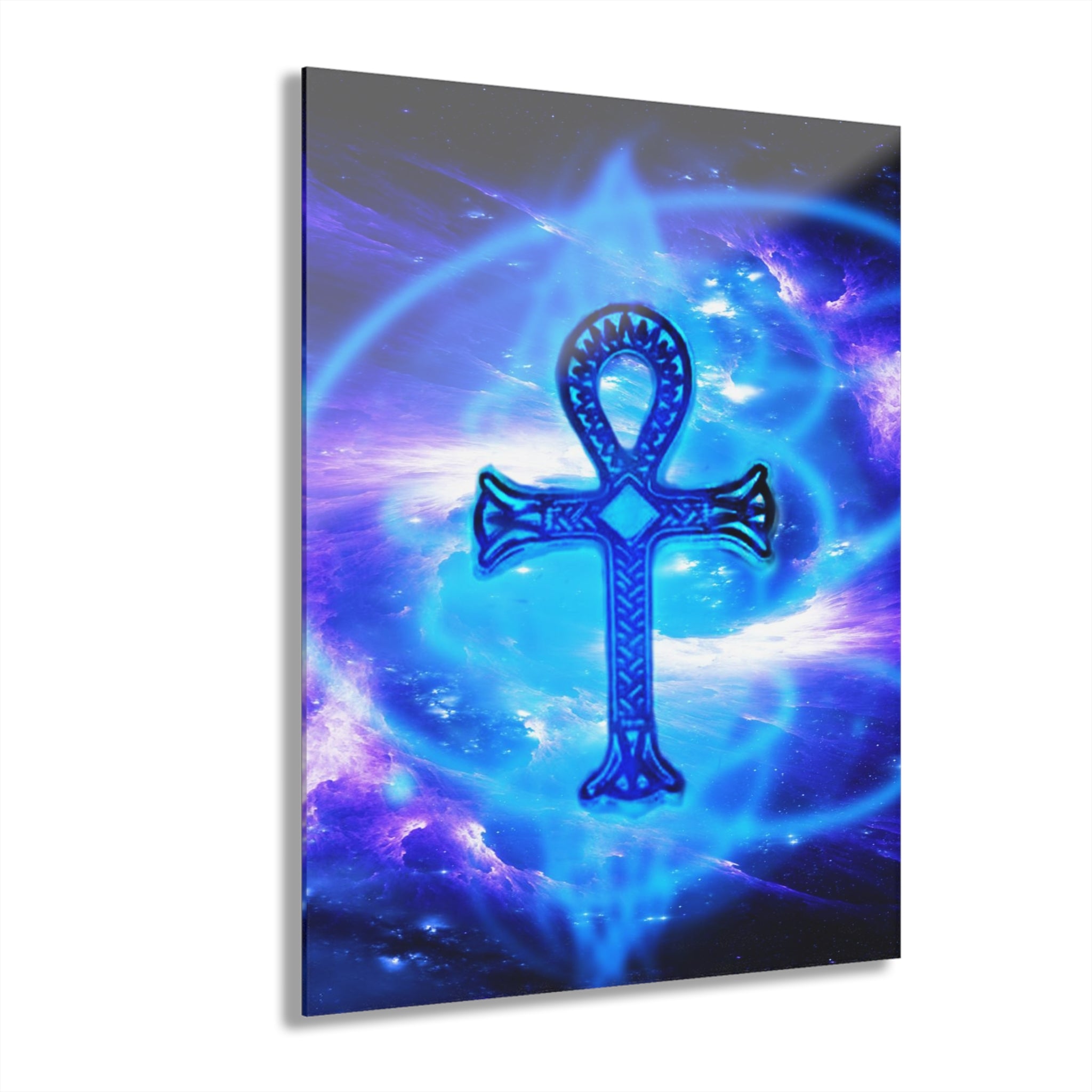 Amethyst Sapphire Ankh Dreams Acrylic Prints (French Cleat Hanging)
