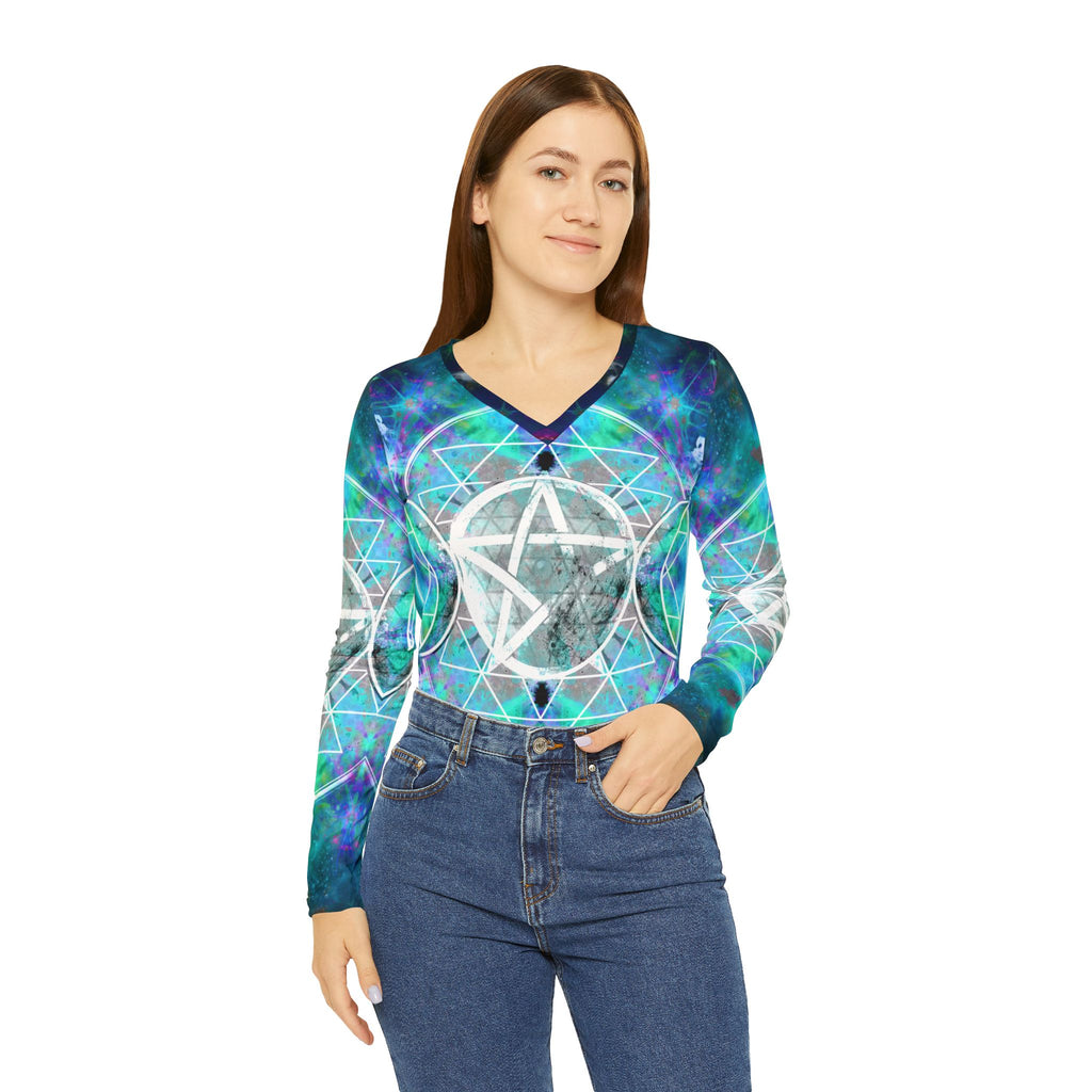 Katerina's Now and Forever Triple Goddess Meditations Women's V-neck Shirt