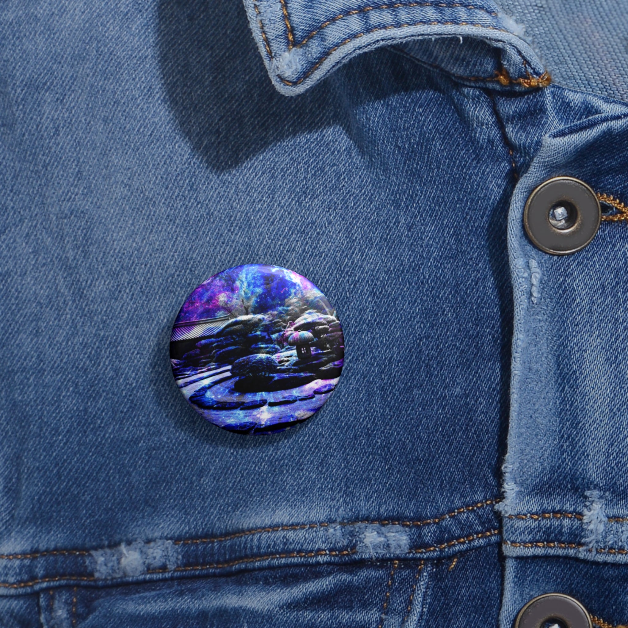Katerina’s on My Way Home Tranquil Garden Dreams Pin Buttons