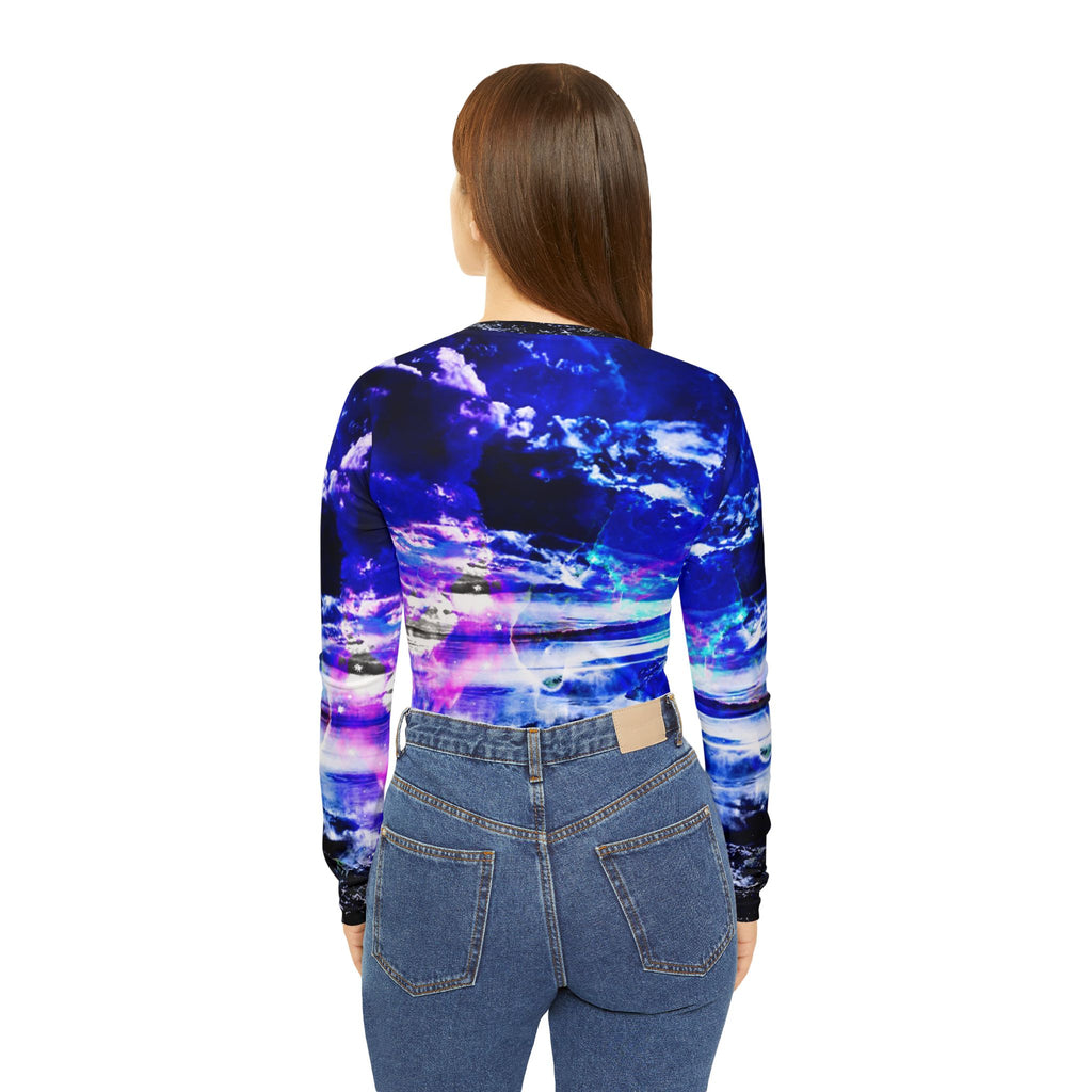 Ad Amoreum Amisi Dancing Sea Dreams Women's Long Sleeve V-neck Shirt