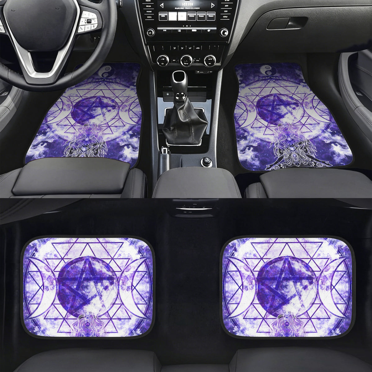 Katerina's Dragon's Eye Magical Awakening Meditations 4-Piece Car Floor Mats （Customized Separately）| Ships from USA