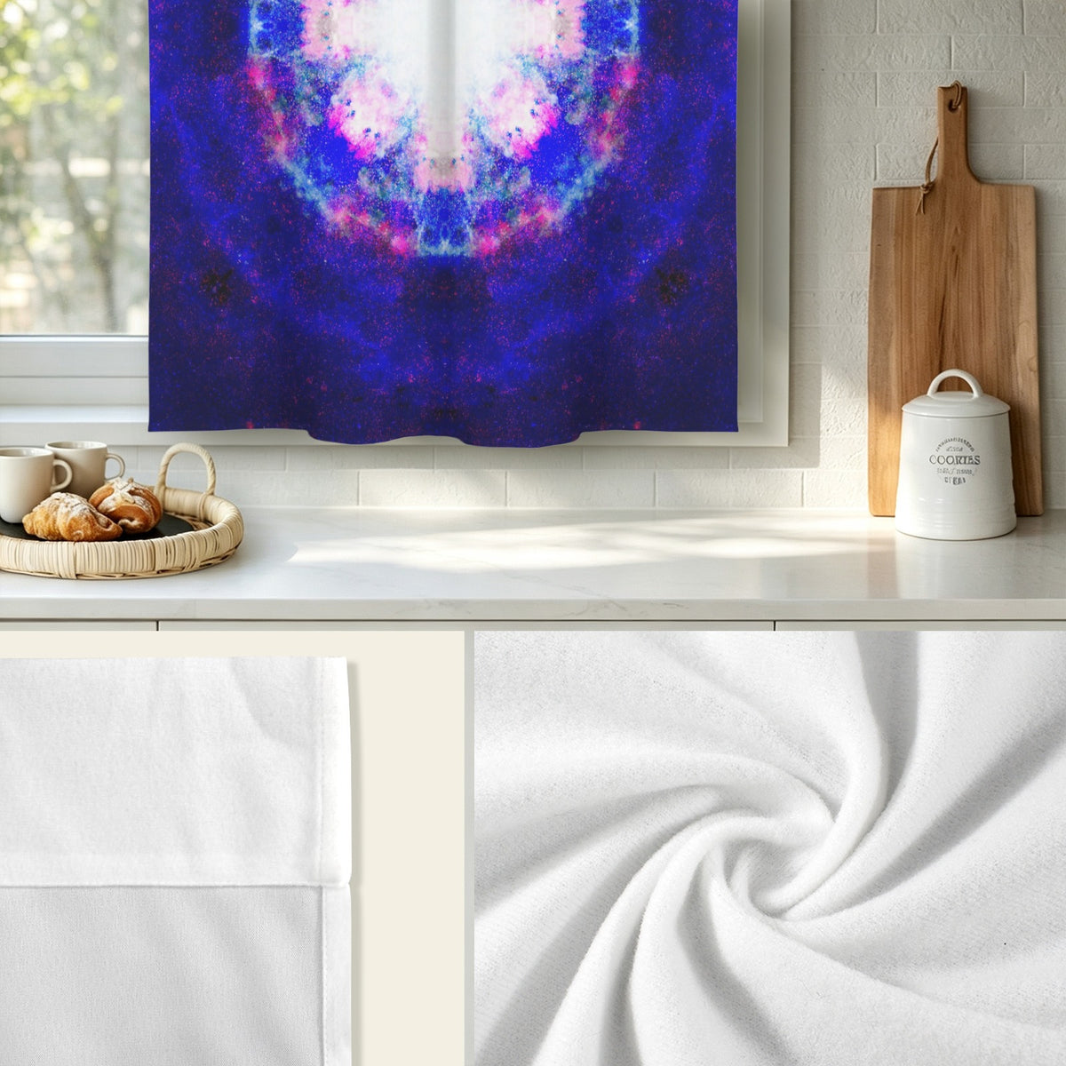 Katerina's Independence Desires Window Curtain 52" x 63" ( 1 Piece ) | Ships from USA