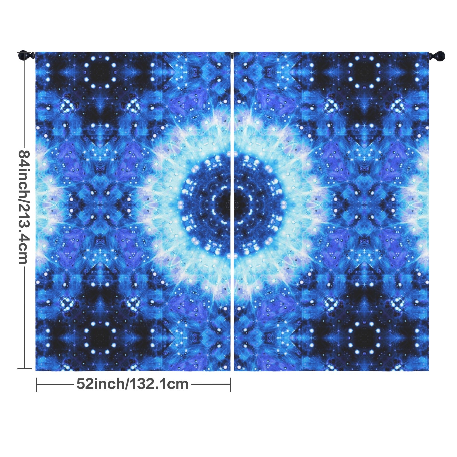 Katerina's Noel Nouvelette Desires Floor-To-Ceiling Curtain 52x84inch | Ships from USA
