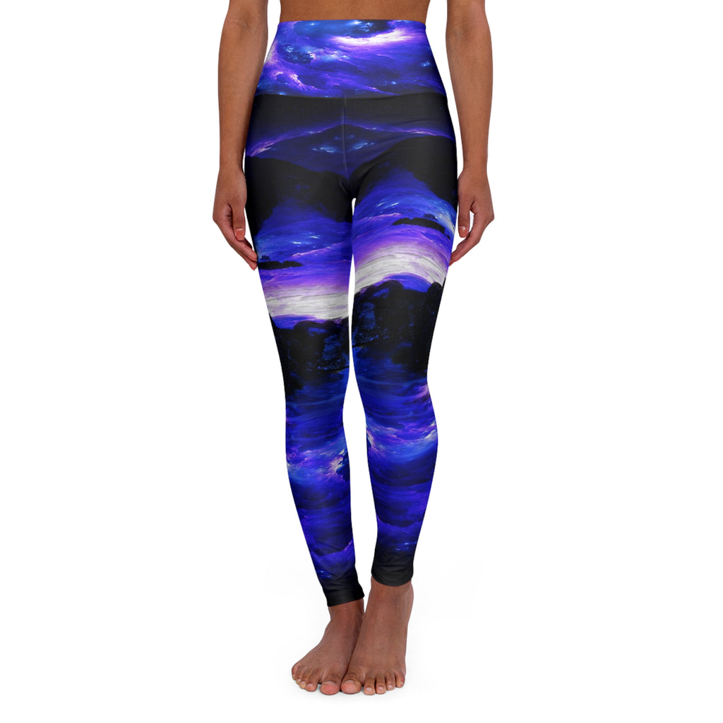 Amethyst Sapphire Somewhere on the Indian Ocean Dreams High Waisted Yoga Legging