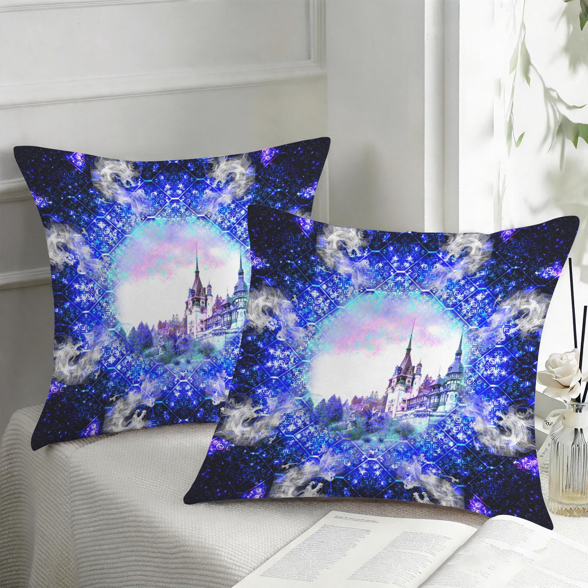 Amen Jin's Katerina's Eros & Psyche Desires Dragoness Dreams Custom Pillow Cases 18" x 18" (2-Pack) | Ships from USA