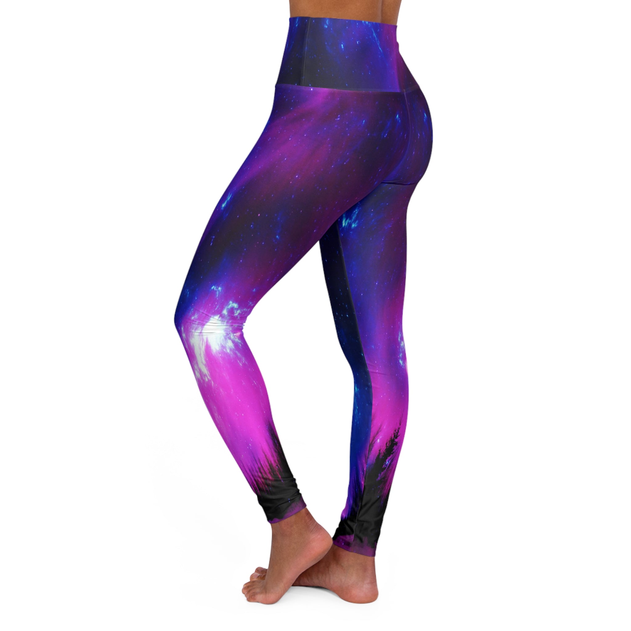 Amethyst Winter Dreams High Waisted Yoga Leggings