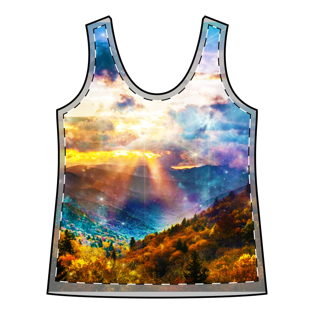 Katerina's Smokey Mountain Memories Dreams Women's Sporty Racerback Tank