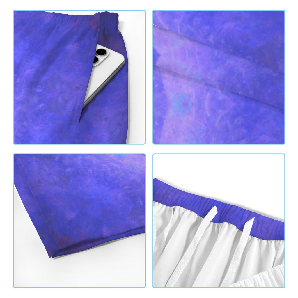 Katerina's Uncertainty in Time & Space Desires Men's All Over Print Beach Shorts (Sets 26) | Ships from USA