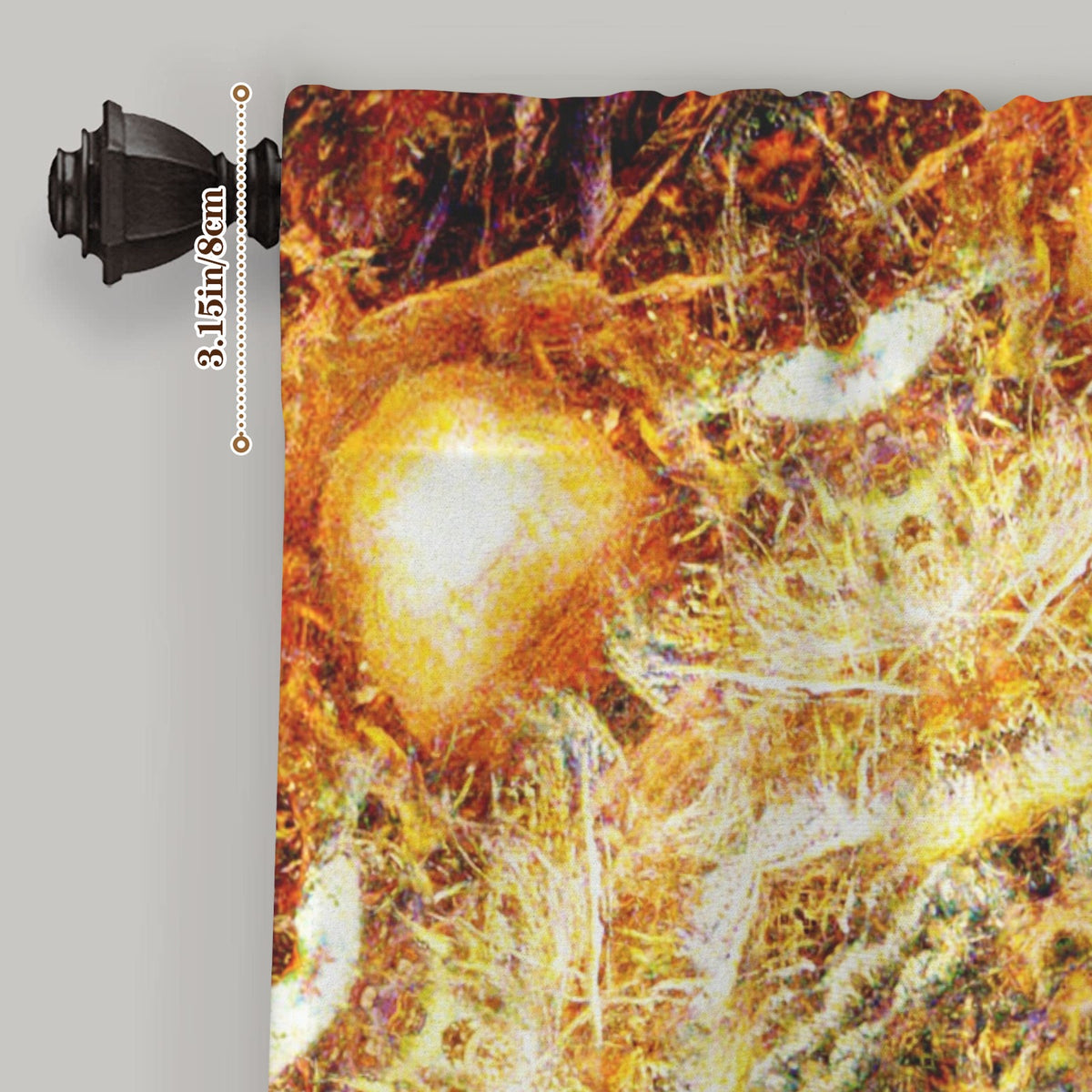 Katerina's Jupiter Desires Window Curtain 52" x 63" ( 1 Piece ) | Ships from USA
