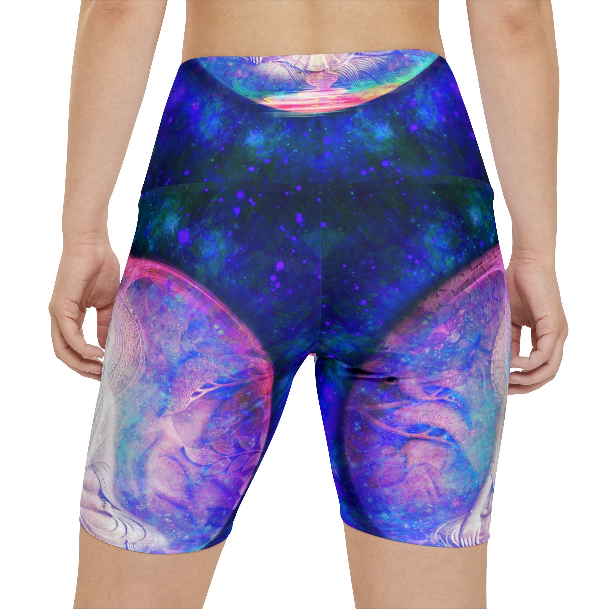 Amen Jin's Memories of Yesterday Stillness Desires Women's Workout Shorts