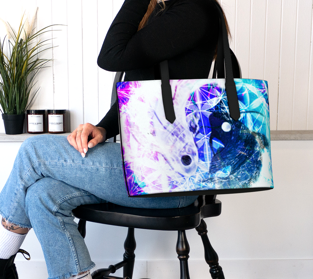 Creation's Desires Koi Meditations Vegan Leather Tote