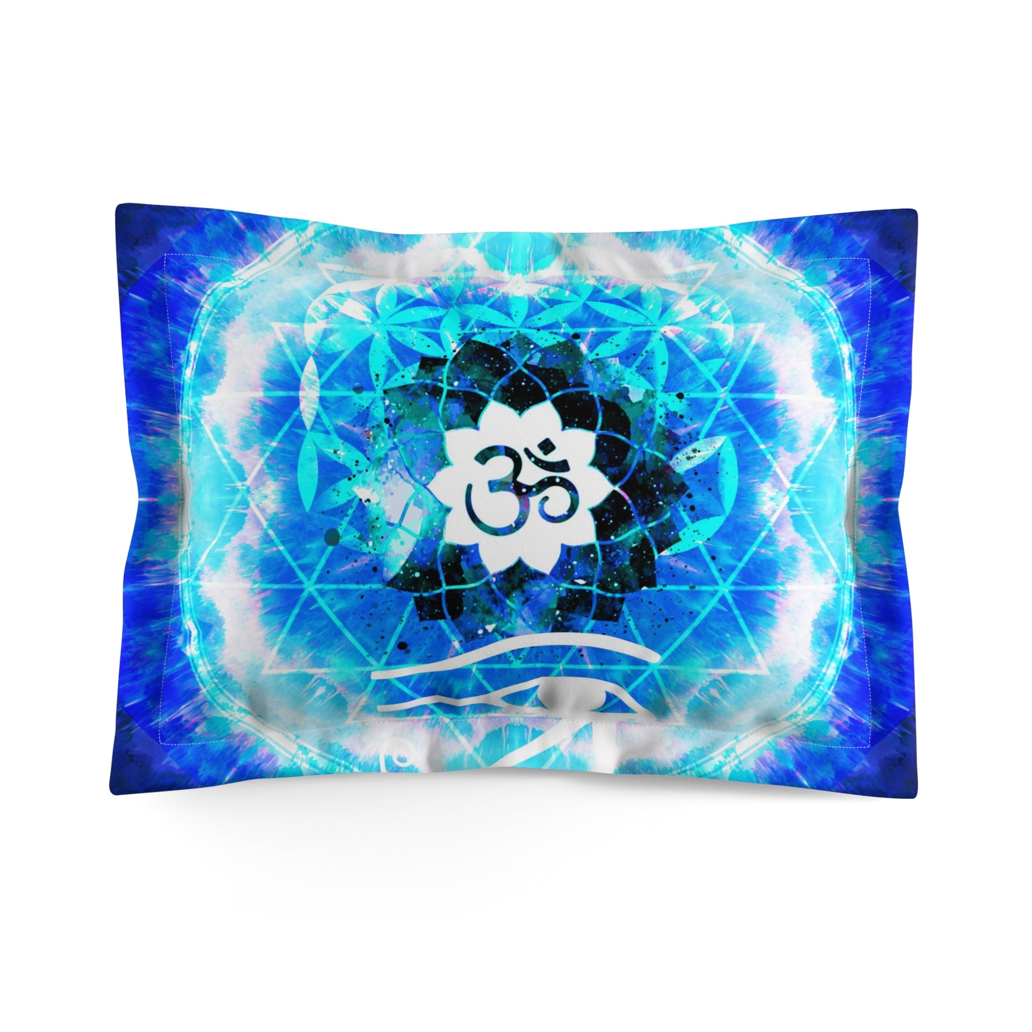 Amen Jin's Blue Sun Fairy Om Meditations Pillow Sham