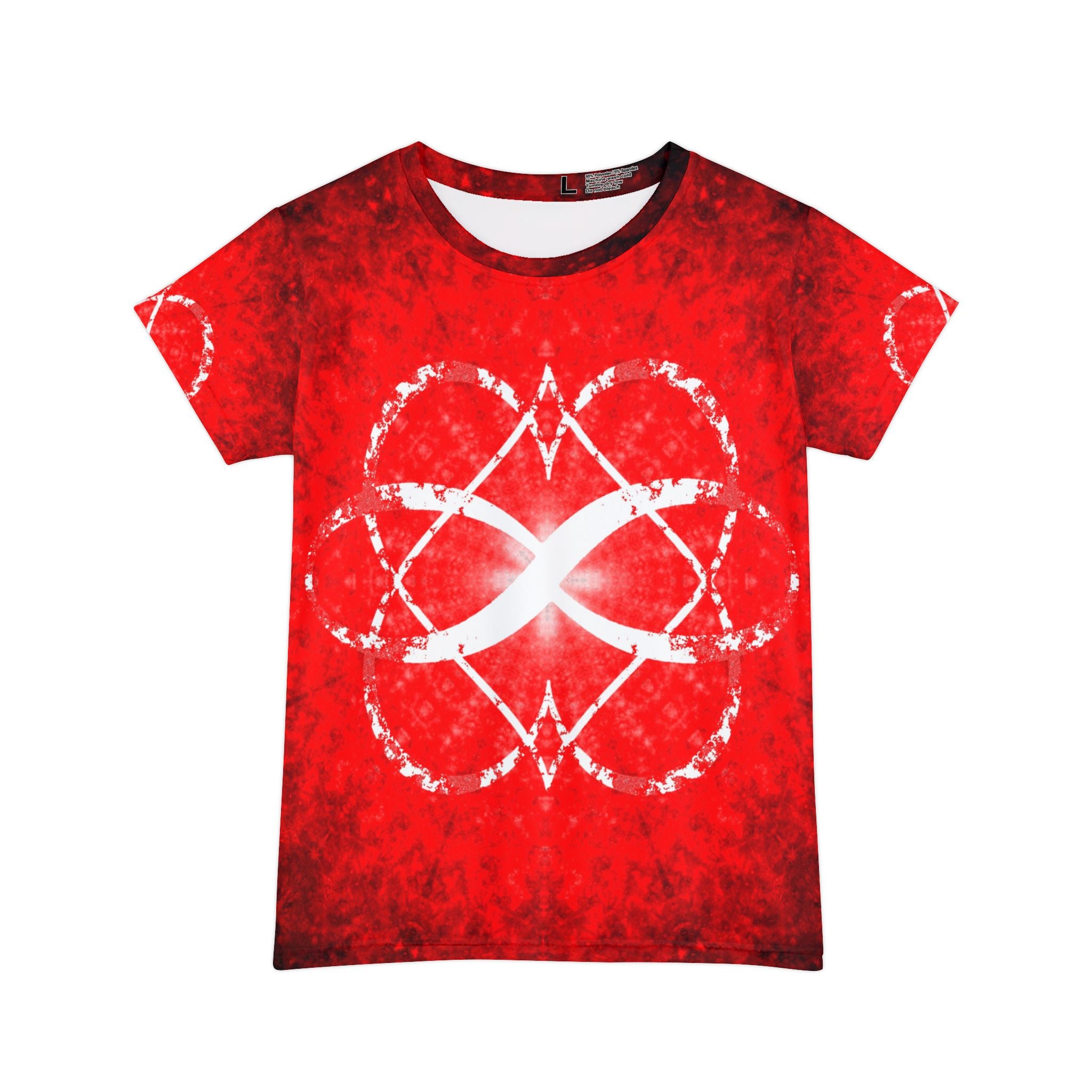 Katerina's Red Instead Infinity Desires 2024 Women's Short Sleeve Shirt
