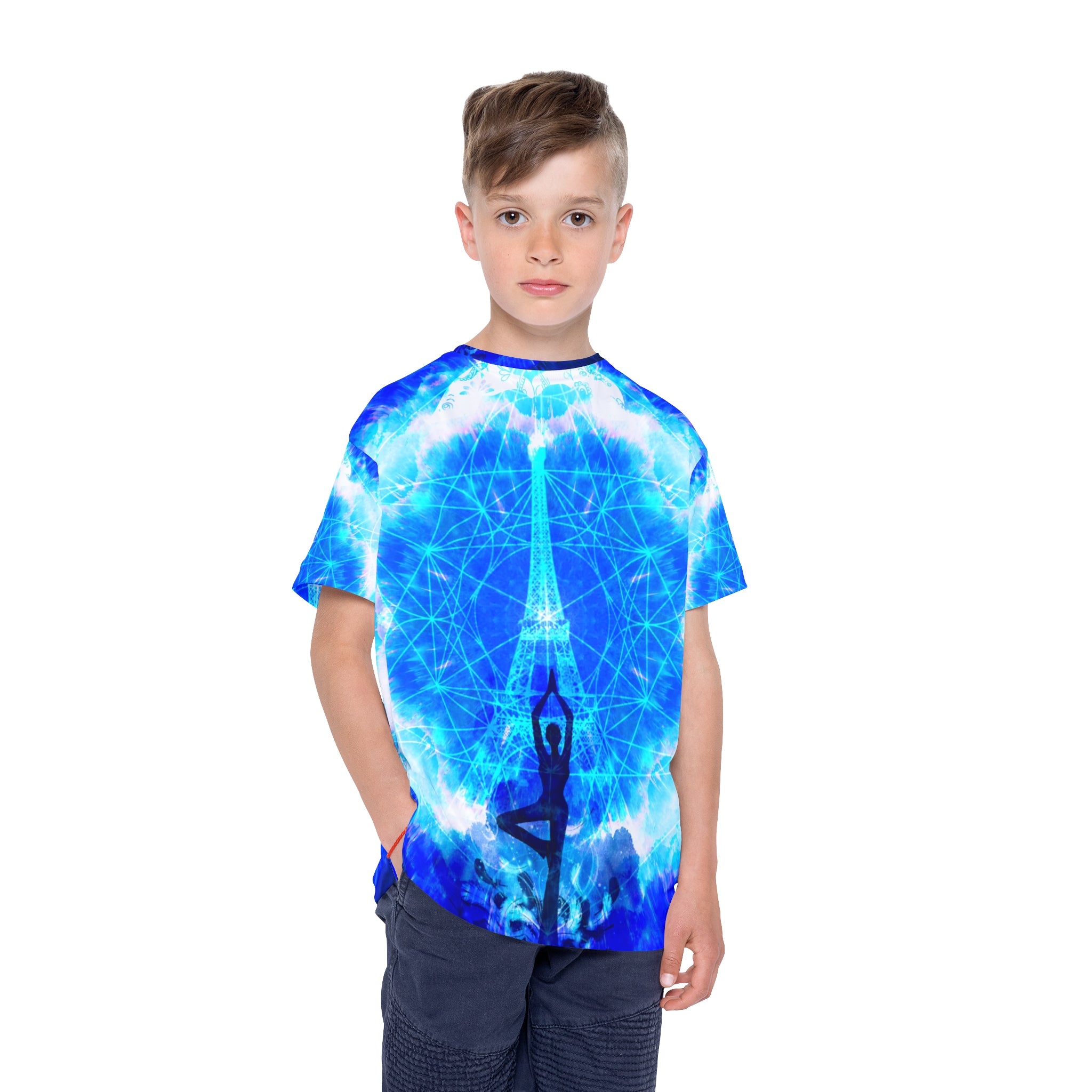 Amen Jin's Blue Sun Parisian Meditations Kids Sports Jersey