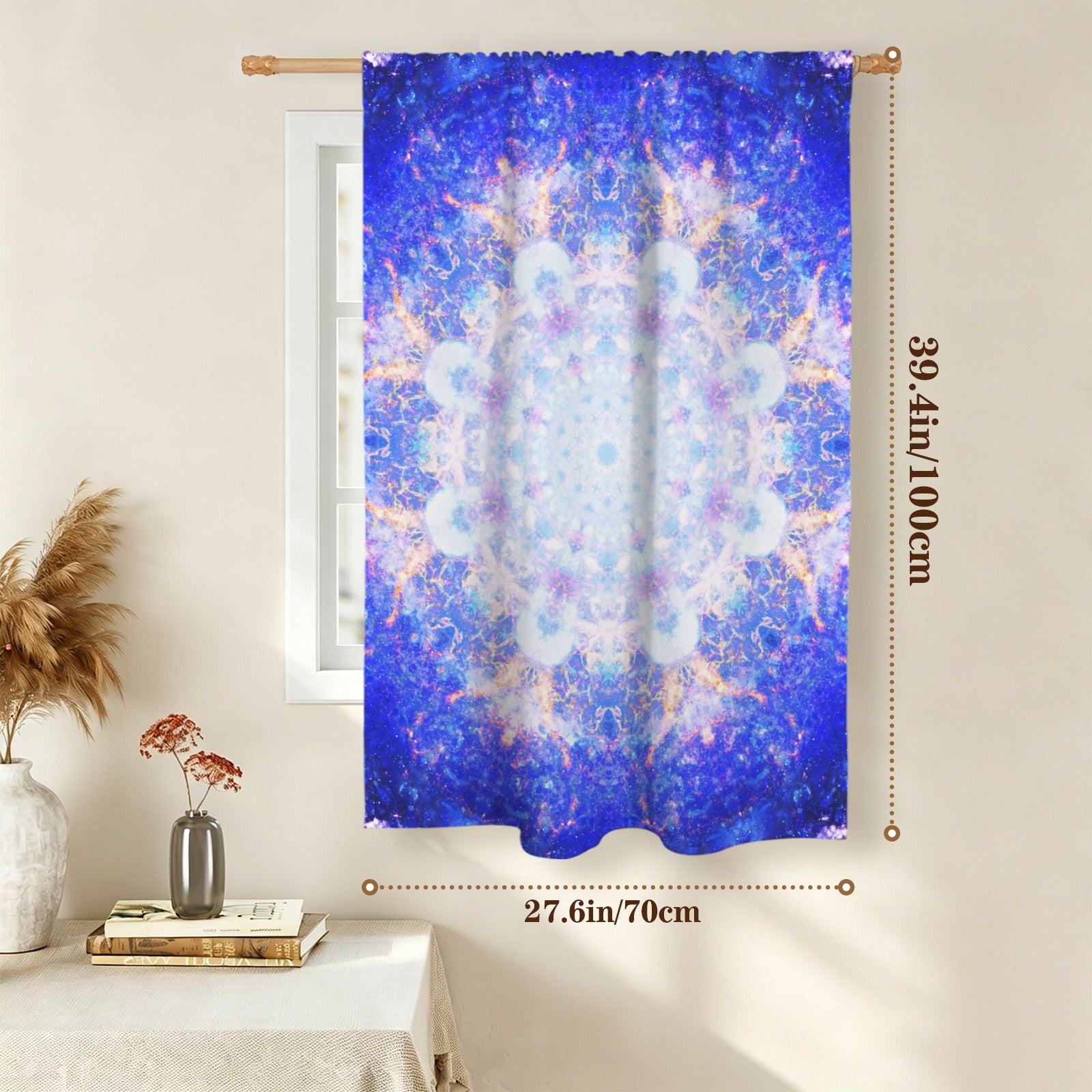 Amen Jin's Katerina's Afterall Desires Window Curtain 27.6" x 39.4" ( 1 Piece ) | Ships from USA