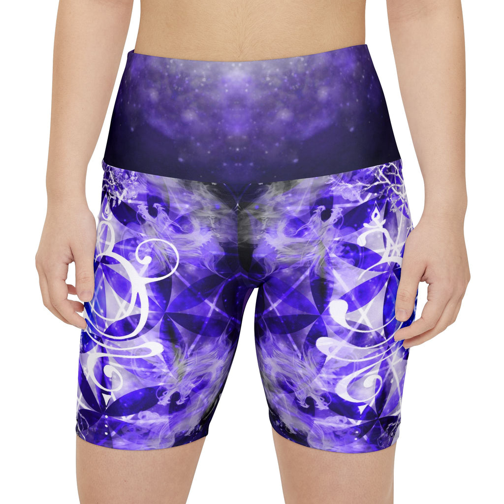 Katerina's We Will Go Home Buddha Meditations Women's Workout Shorts
