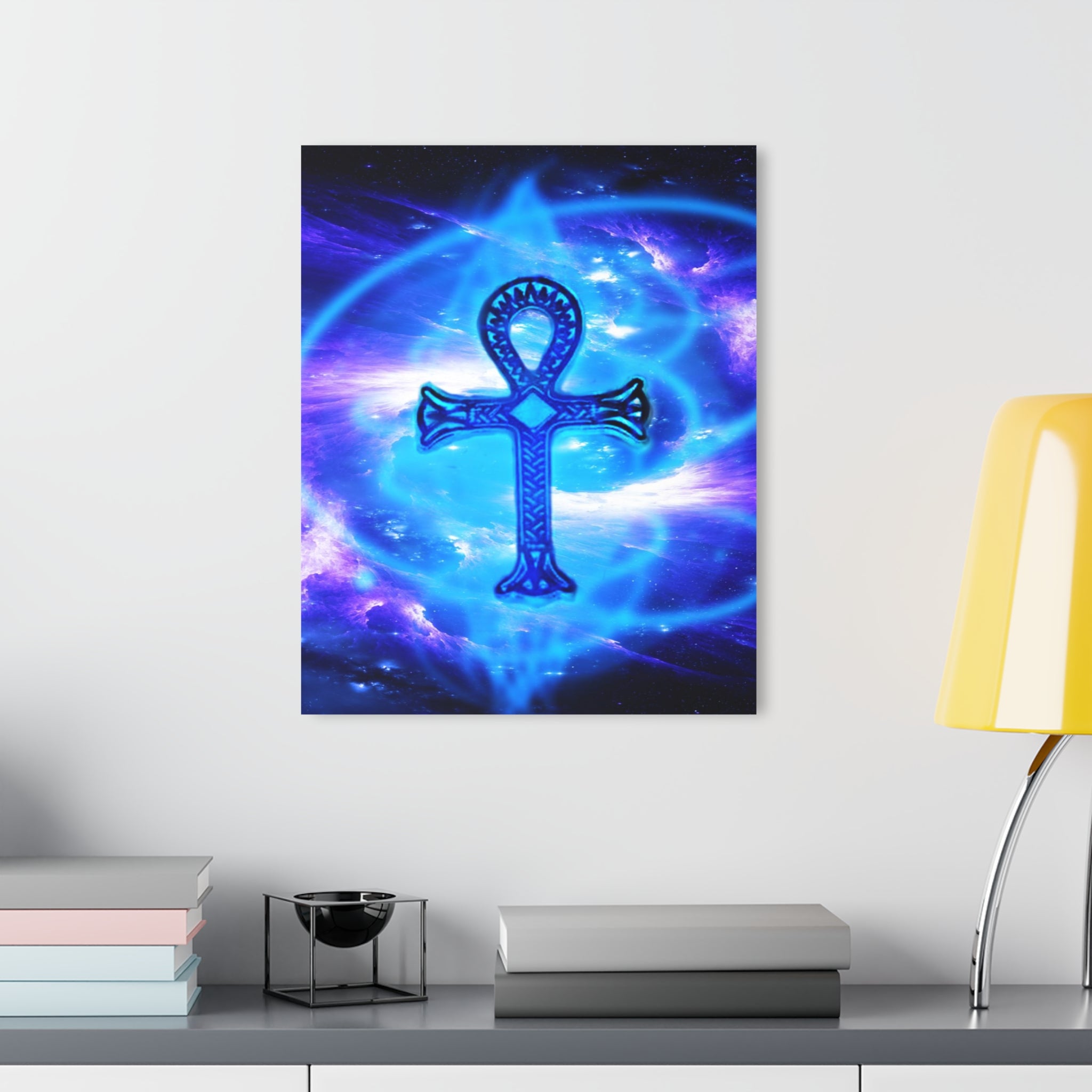 Amethyst Sapphire Ankh Dreams Acrylic Prints (French Cleat Hanging)