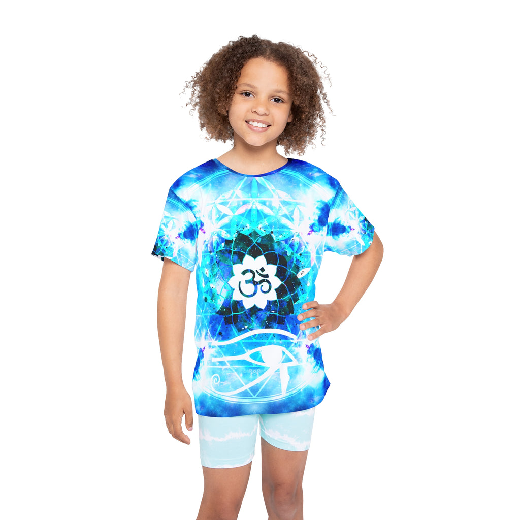Amen Jin's Mandala of Dragon Fire Fairy Om Meditations Kids Sports Jersey