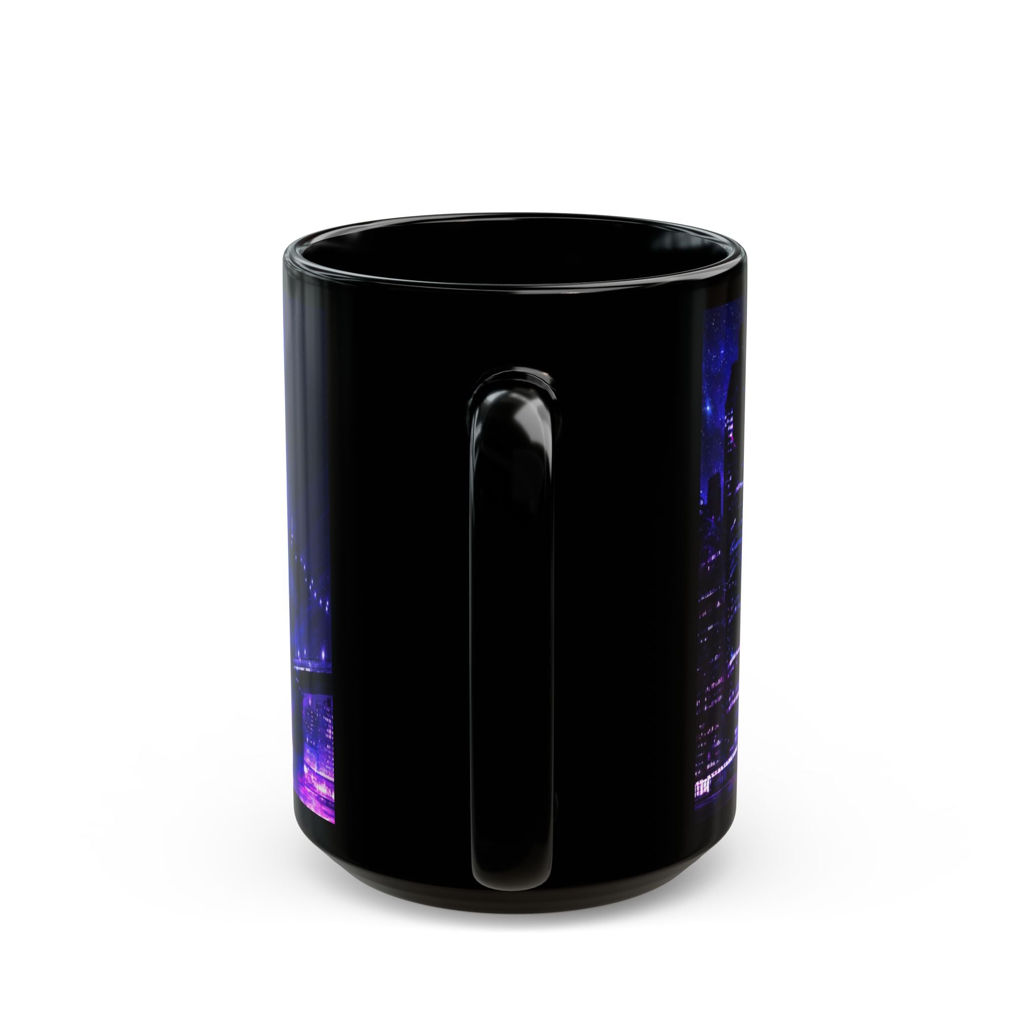 Amethyst New York Dreams Black Mug