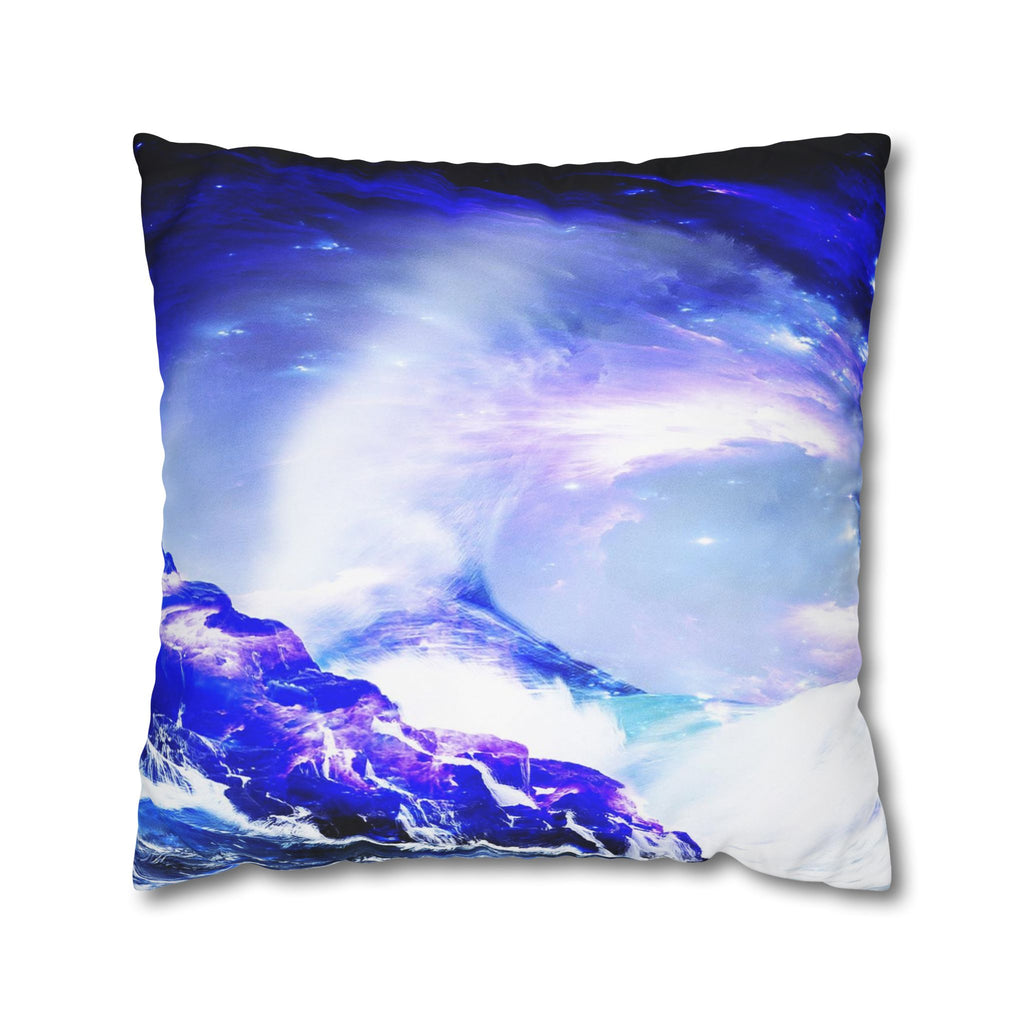Amethyst Sapphire Serenity Bay Dreams Spun Polyester Pillowcase