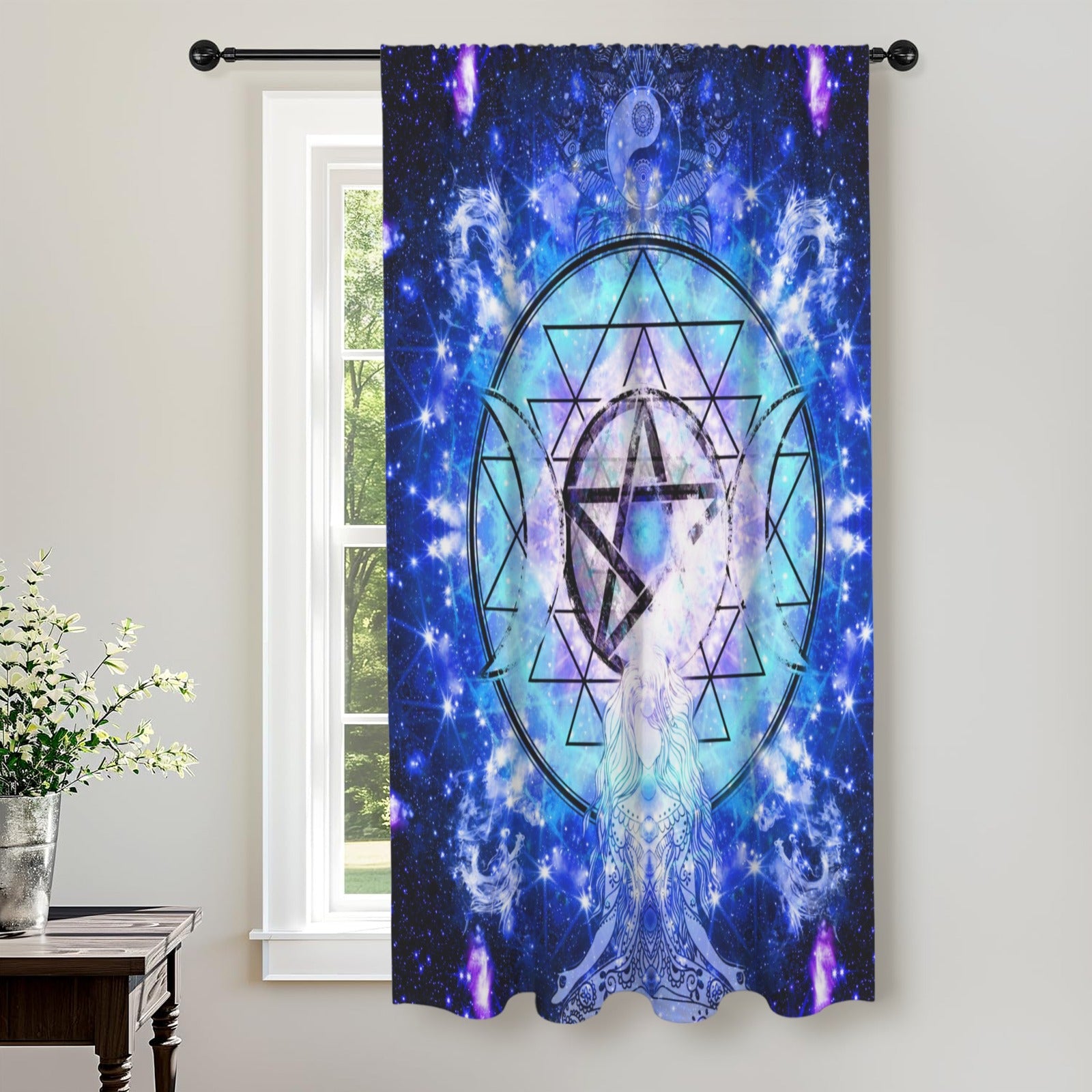 Amen Jin's Katerina's Eros & Psyche Magickal Awakening Meditations Window Curtain 52" x 63" ( 1 Piece ) | Ships from USA