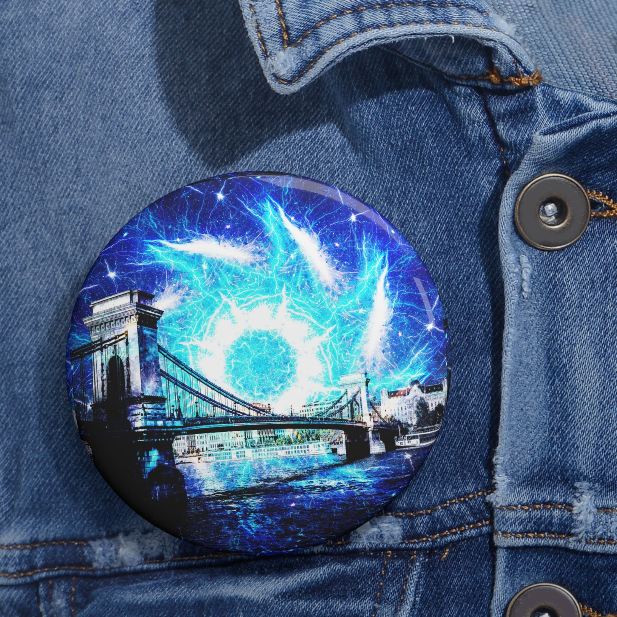 Katerina's Mandala of Dragon Fires Desires Budapest Dreams Pin Buttons