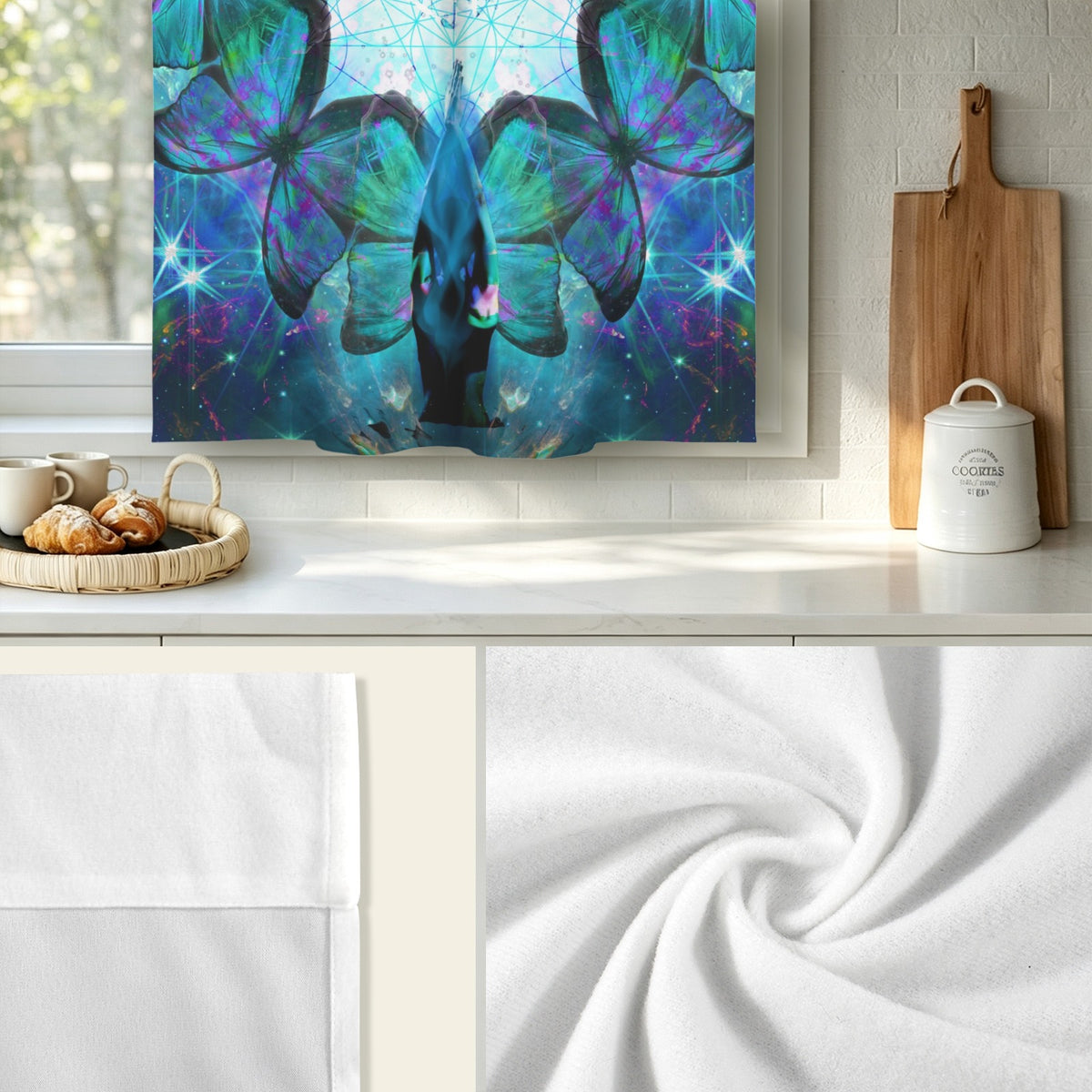 Katerina's Now & Forever Metamorphosis Meditations Window Curtain 27.6" x 39.4" ( 1 Piece ) | Ships from USA