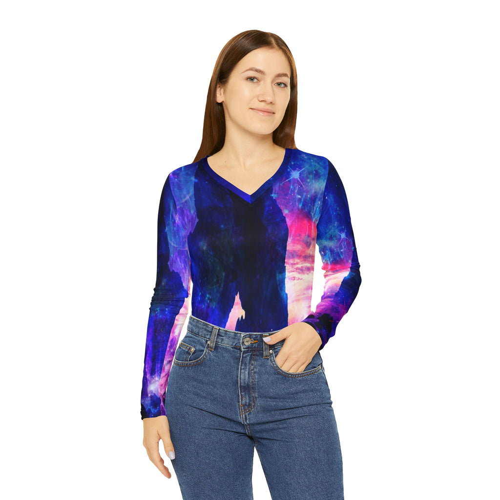 Ad Amorem Amisi Dreamer's Cove Dreams Long Sleeve V-neck Shirt