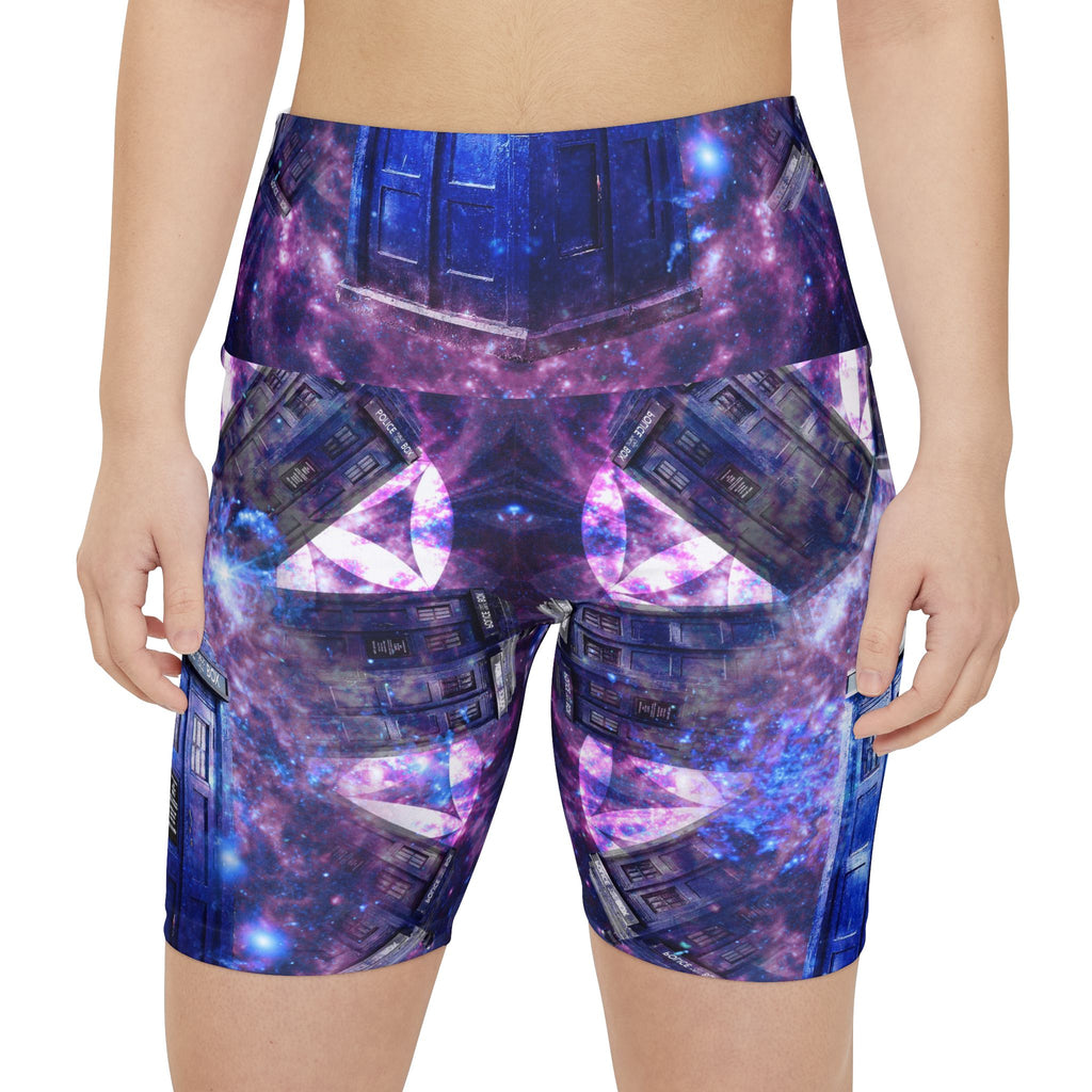 Katerina's Through Time and Space Doctor Meditations Women's Workout Shorts
