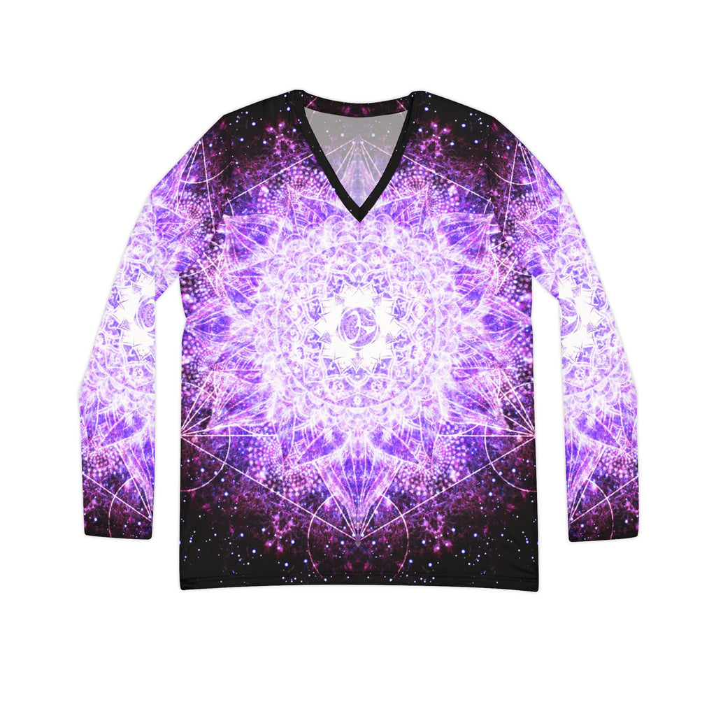 Sahasara Meditations Long Sleeve V-neck Shirt