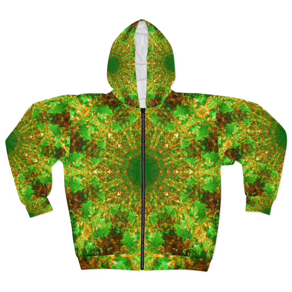 Katerina's Yule Lighted String Desires Unisex Zip Hoodie