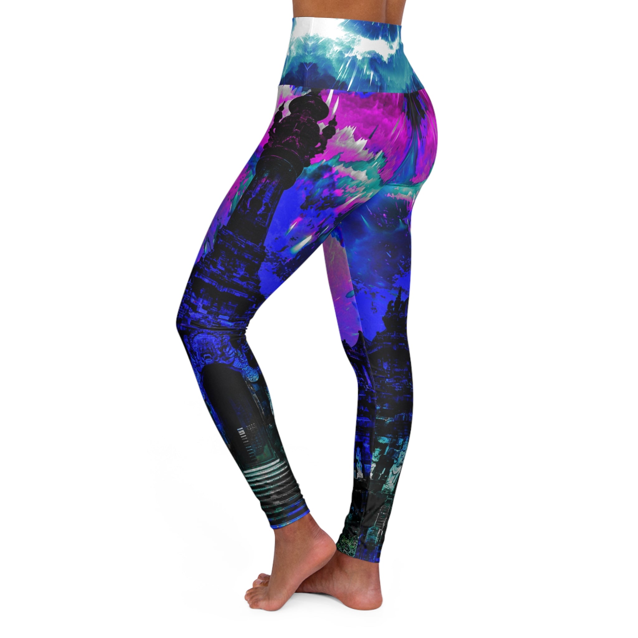 Creation's Balinese Desires High Waisted Yoga Leggings