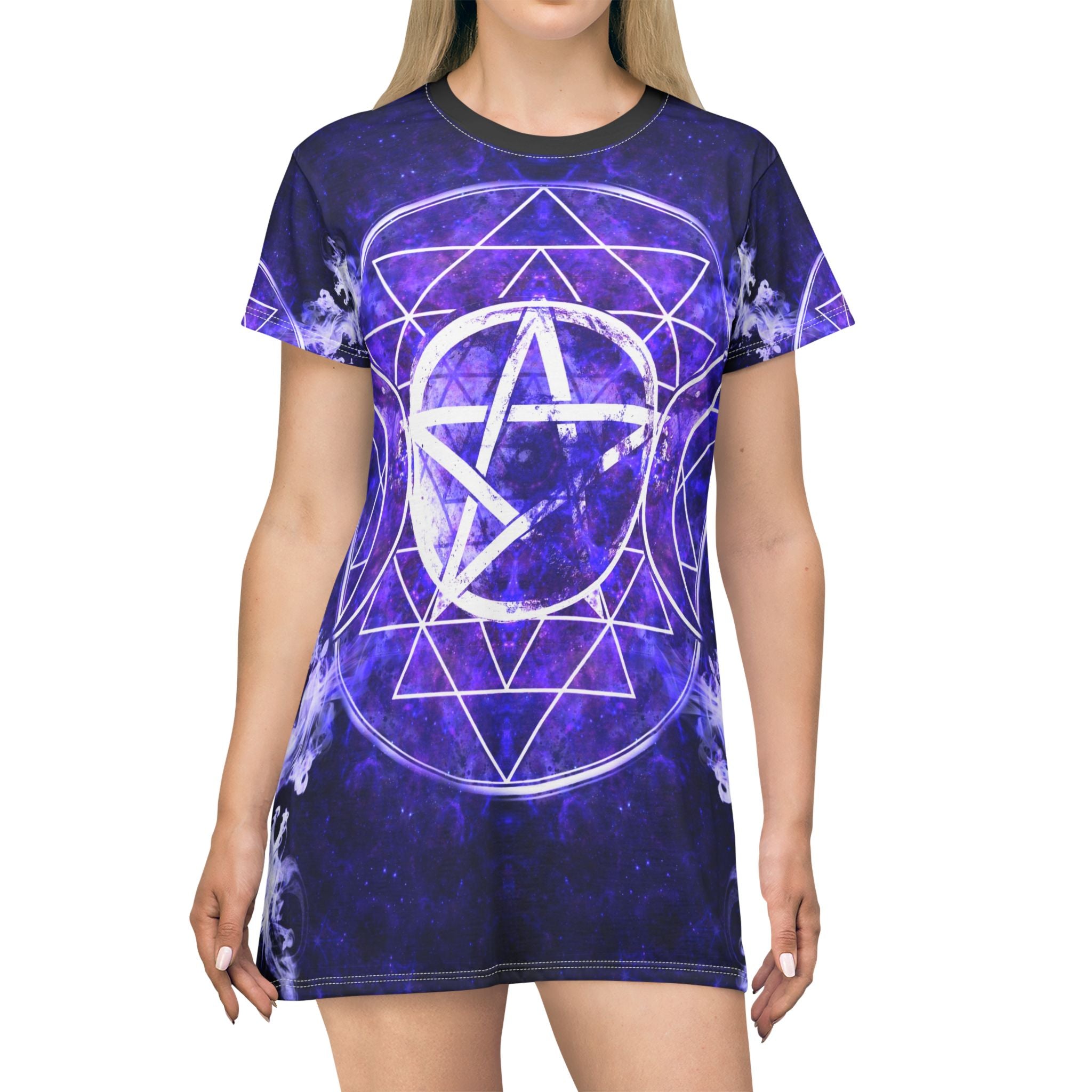 Katerina's Dragon's Eye Triple Goddess Meditations T-Shirt Dress
