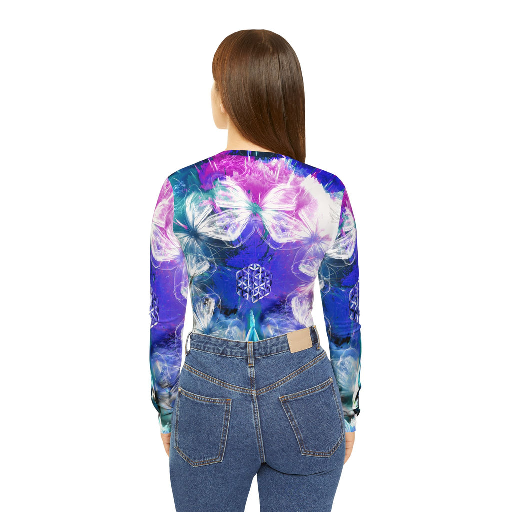 Creation's Metamorphosis Meditations Women's Long Sleeve V-neck