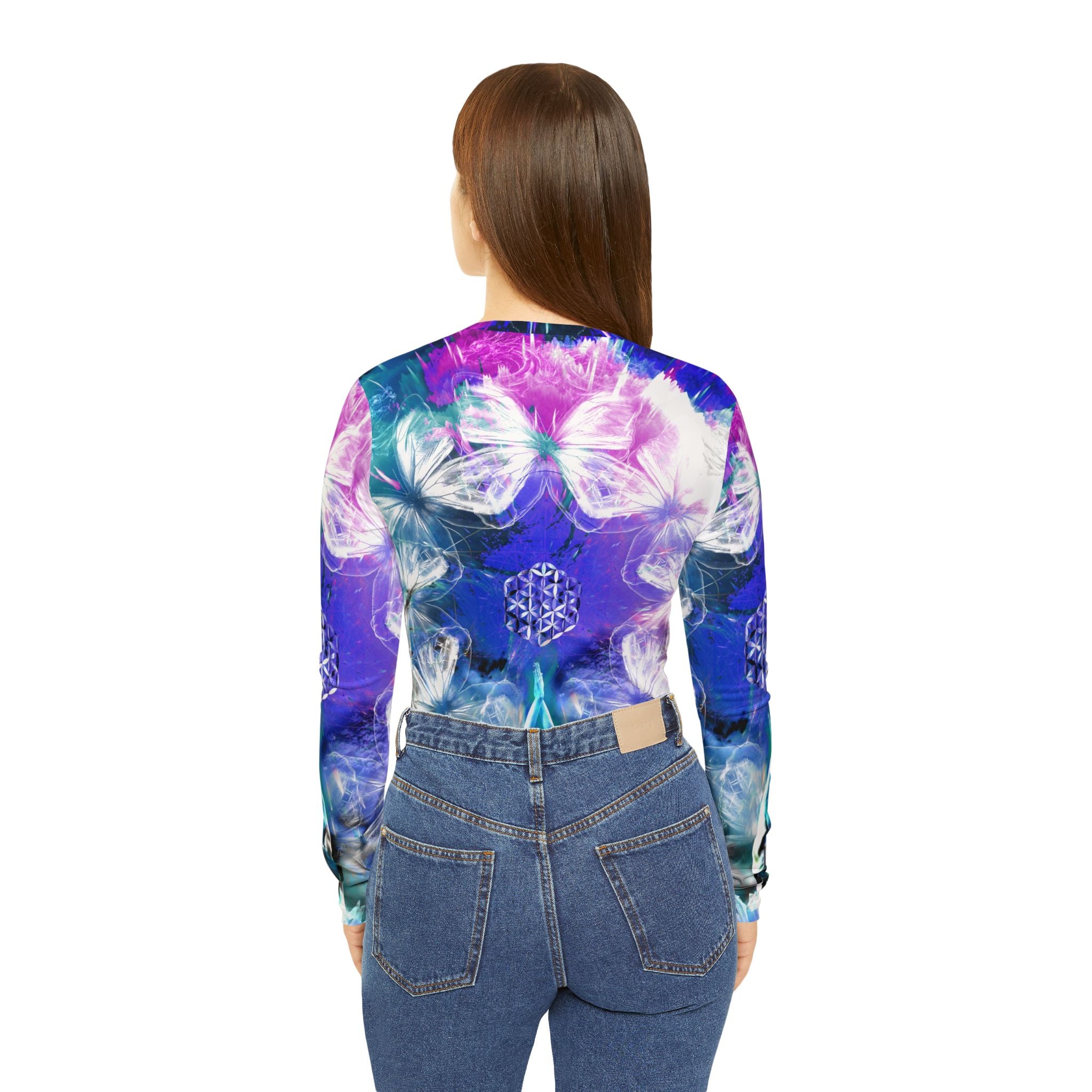 Creation's Metamorphosis Meditations Women's Long Sleeve V-neck