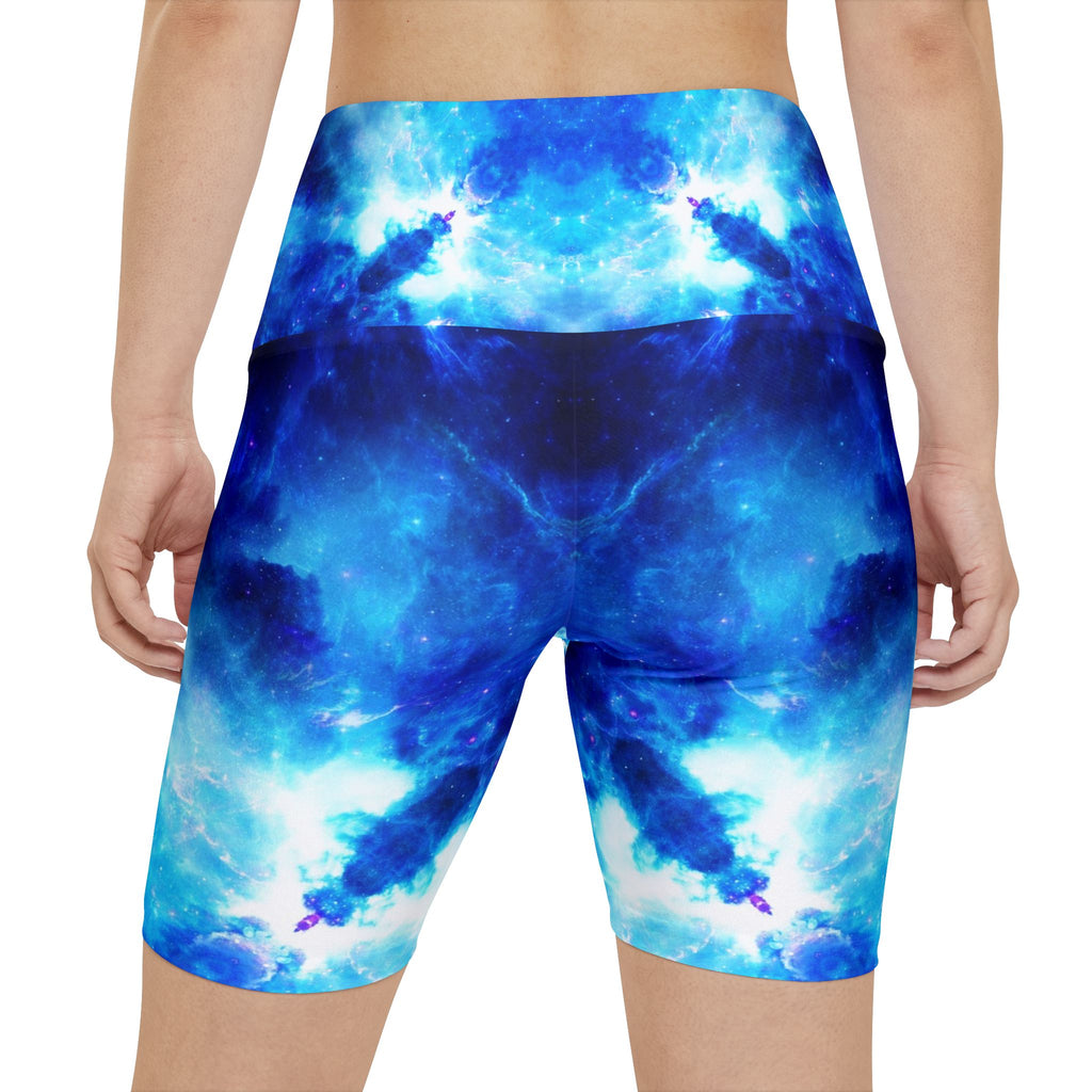Amen Jin's Mandala of Dragon Fire Desires Women's Workout Shorts