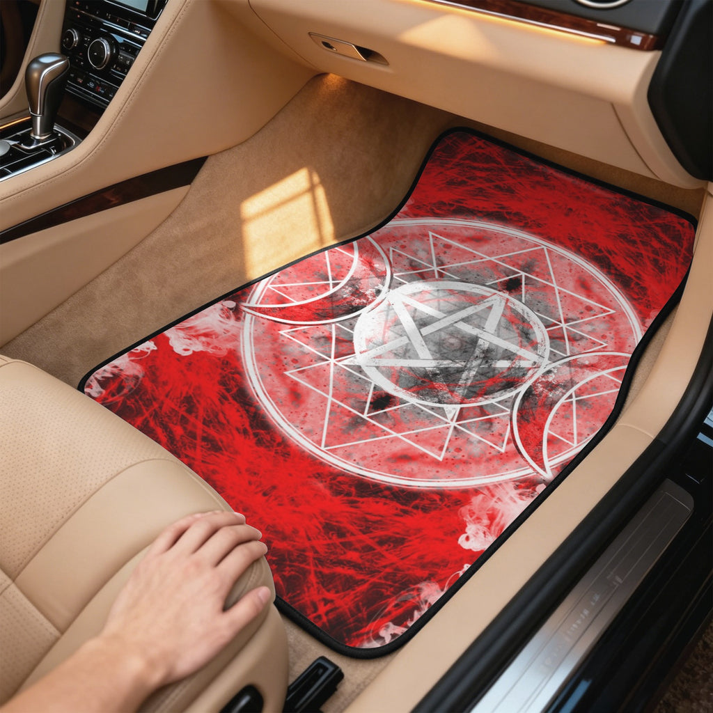 Katerina's Waiting for Hello Triple Goddess Meditations 4-Piece Car Floor Mats （Customized Separately）| Ships from USA