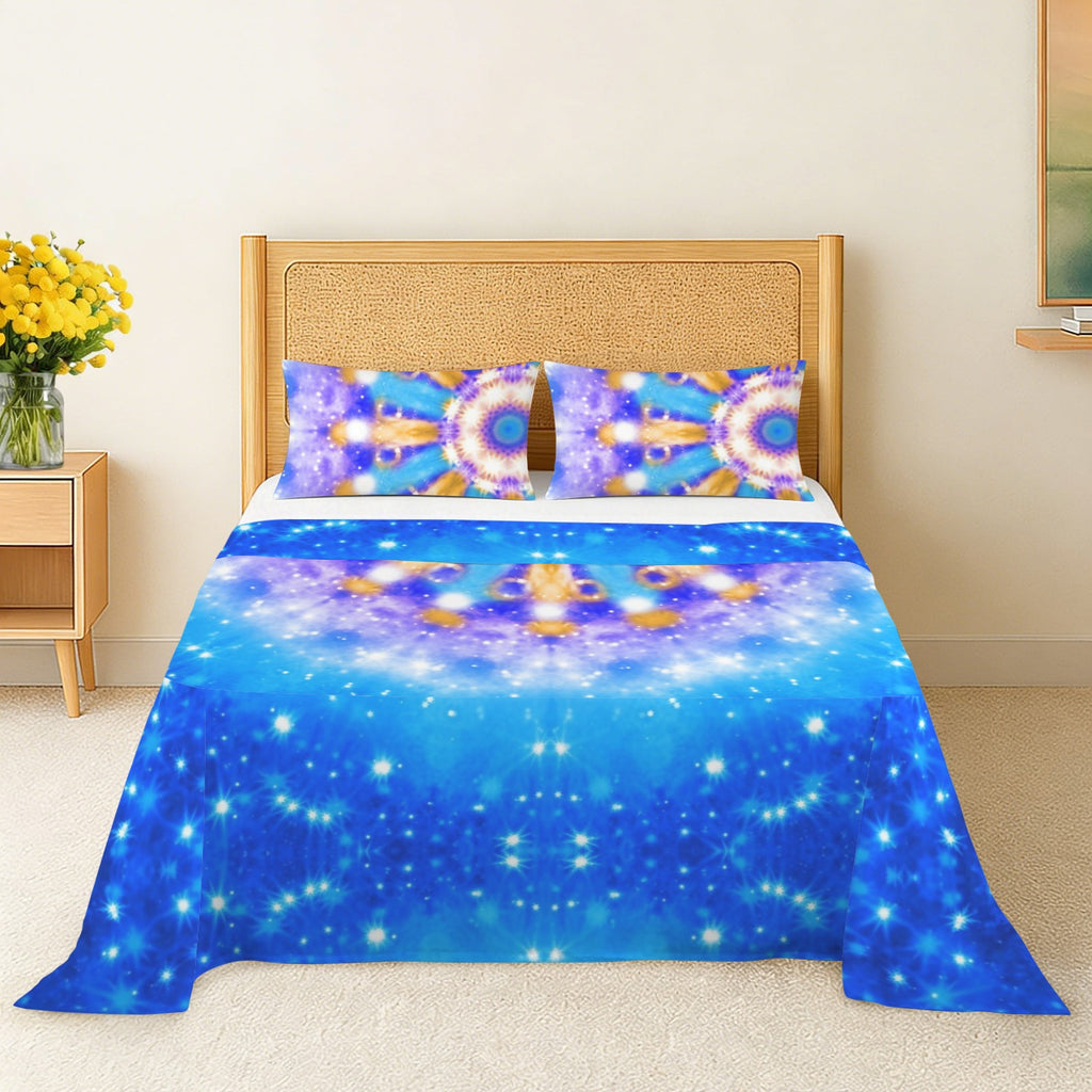 Katerina's Howl's Tomorrow Girl Desires 3-Piece Bedding Set (Bed Sheet + Pillowcases)  | Ships from USA