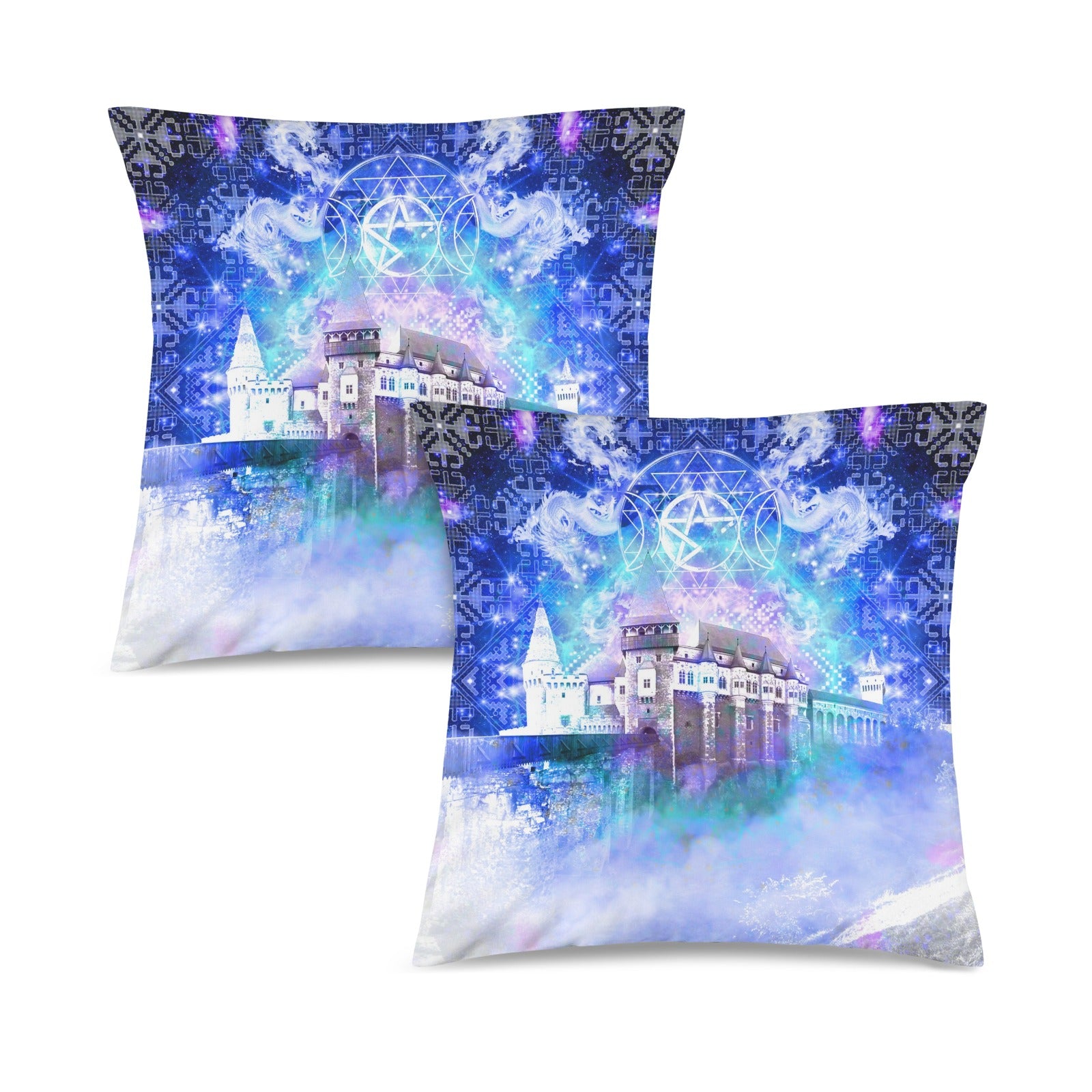 Amen Jin's Katerina's Eros & Psyche Dracularian Meditations Custom Pillow Cases 18" x 18" (2-Pack) | Ships from USA