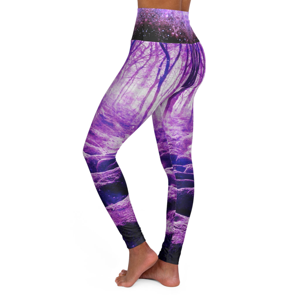 Sahasara Desires Clearing in the Forest Dreams High Waisted Yoga Leggings