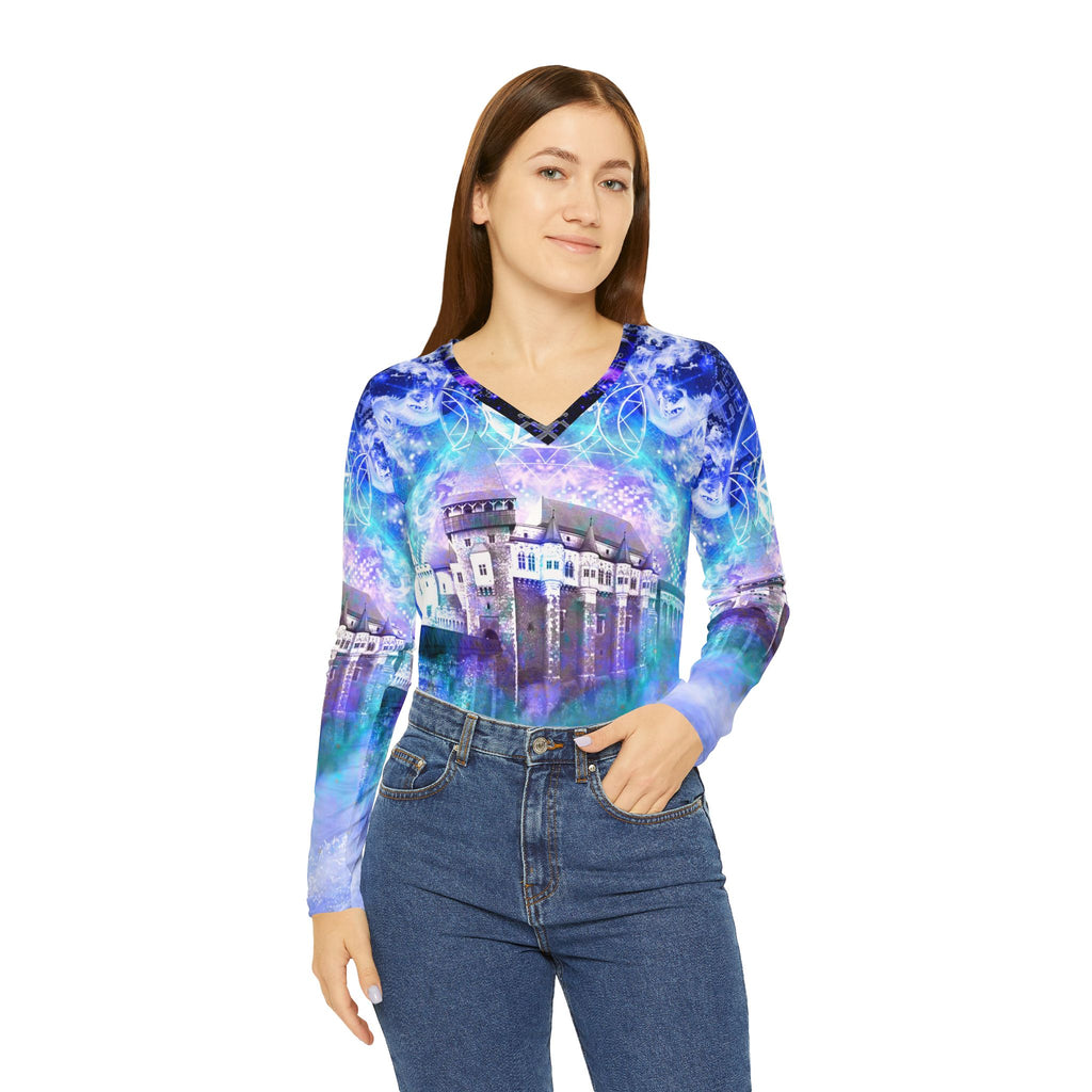 Amen Jin's Katerina's Eros & Psyche Dracularian Meditations Women's V-neck Shirt
