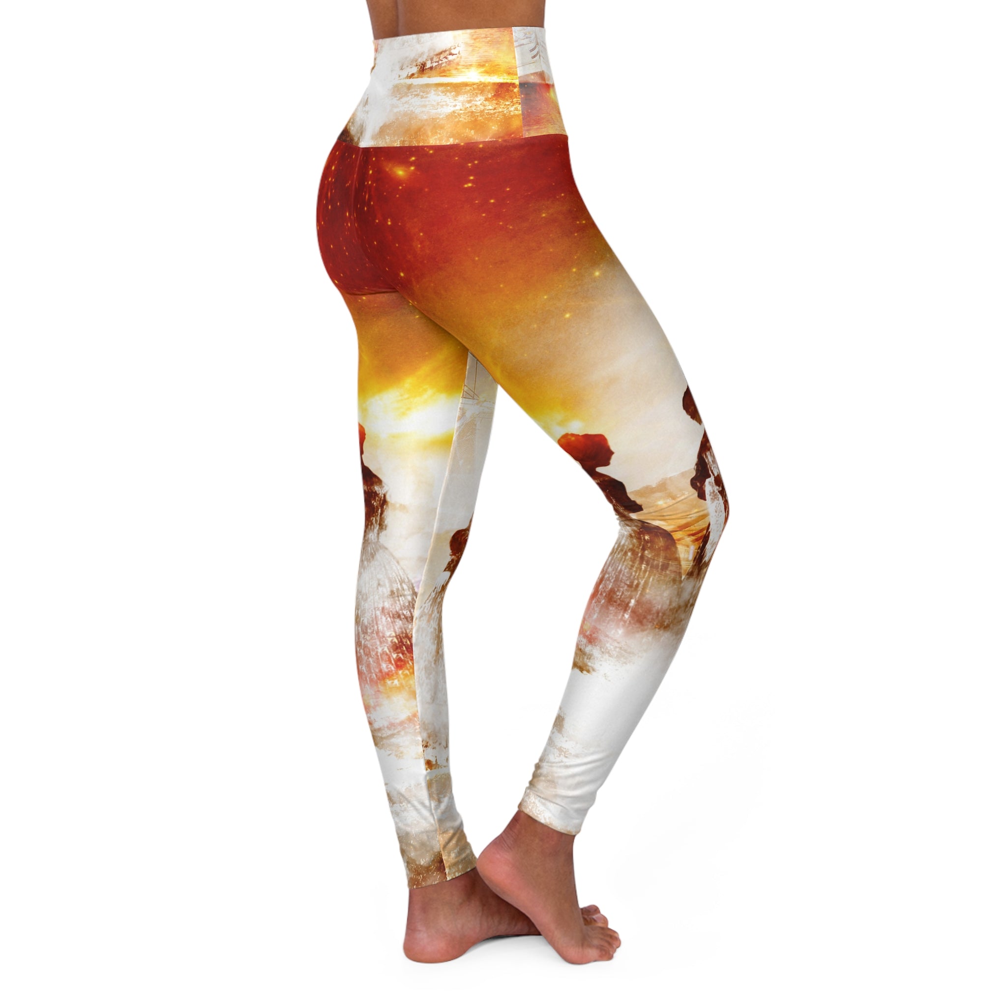 Samhain Eve Salem Harbor Dreams High Waisted Yoga Leggings